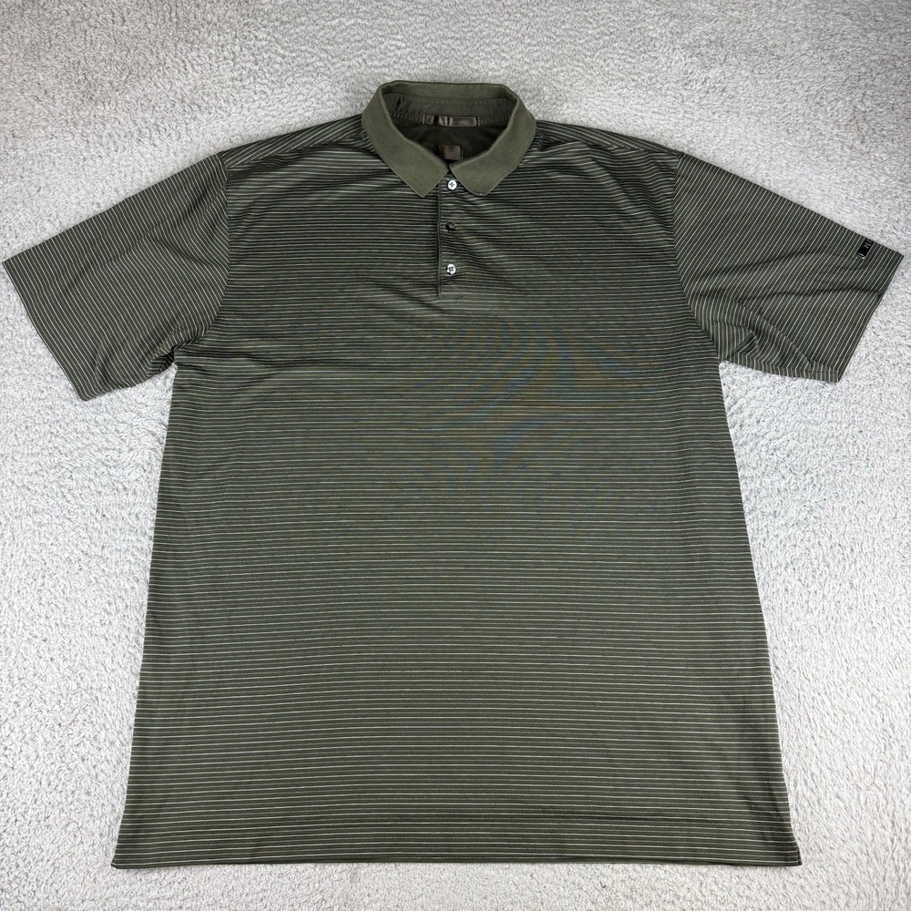 Tiger Woods Collection Mens Polo Shirt Short Sleeve Golf Shirt Xl Y2k Baggy